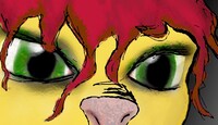 There where animal in her eyes...