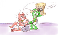 Plastic Padding Proven more Protective [Art by StarryBlur] by TailsCorra --  Fur Affinity [dot] net