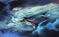 Flying in the clouds