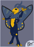 comm 48- sketch moth creature