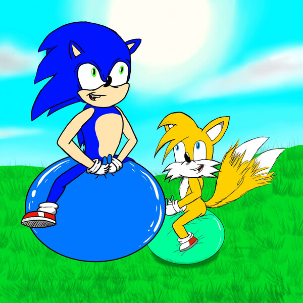 Sonic and Tails by yoshiwoshipower99 -- Fur Affinity [dot] net