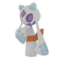 Froslass sipping ice cream