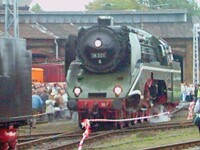 Fahrzeugausstellung 100 Jahre-Schöneweide BR18 201