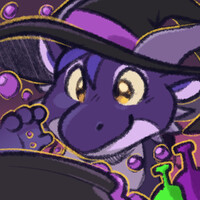 Witchy bleuthewolf