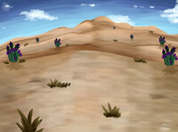 Open Desert battle background