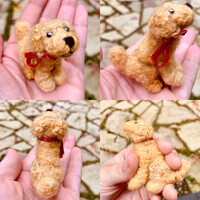 Felted Labradoodle for sale!