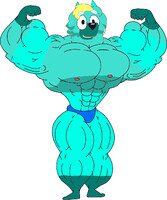 Ace the muscular turquoise heeler