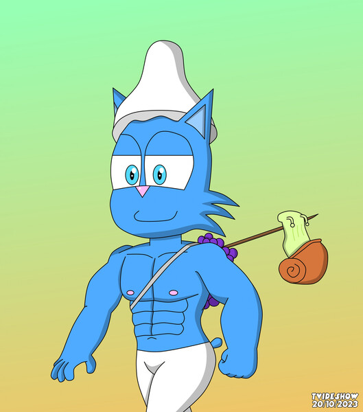 Smurf Cat by kanashii_no_tsuki -- Fur Affinity [dot] net