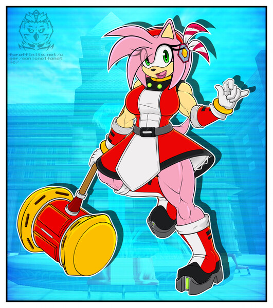 Amy's New Dress Design by SonicNo1Fanatic -- Fur Affinity [dot] net