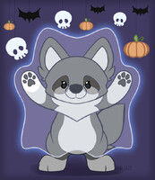 Completed "BOO!" ych