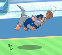 Squeaky Short Stop by Paco Panda