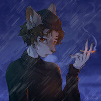 Rain and a cigarette