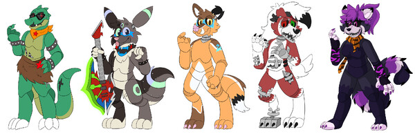 DQxFNAF - Villains as FNAF Animatronics — Weasyl