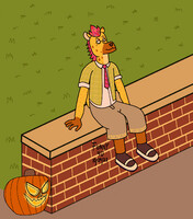 Andre the Mohican Hyena