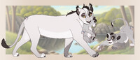 lioness and lion cub on sale!