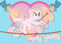 Topsy Lovely the tightrope performing pony!
