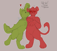 Mistletoe Kiss YCH SALE (OPEN)