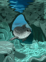 Under water