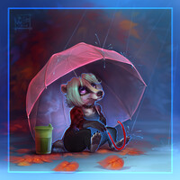 badger under the umbrella for tiptop88