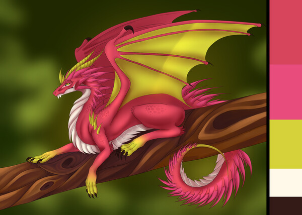 Flamenta, the Demonic Dragon by oSpyx -- Fur Affinity [dot] net