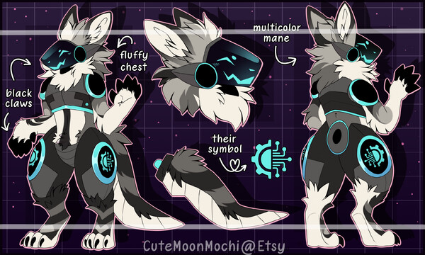 HQ DETAILED HALLOWEEN PROTOGEN ADOPT + 4 TELEGRAM STICKERS by AnalShop --  Fur Affinity [dot] net