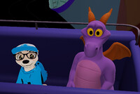 John and Figment in VRChat III