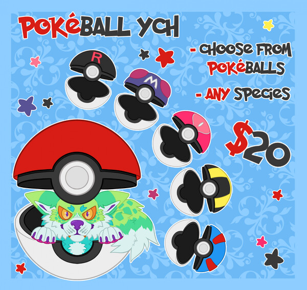 Pokeball YCH (OPEN) by vampywolfie -- Fur Affinity [dot] net