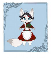 Christmas artic fox