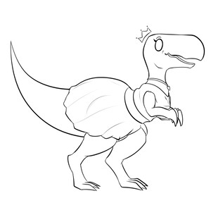 Dino chrome/dinossauro sem internet - Desenho de babylokona - Gartic