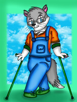 Wallace ‘Wally’ Paxton the Paraplegic Wolf-Otter