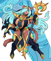 Liara the chaotic priestess (Commission by CeeHaz)