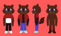 Reggie Rakun Reference sheet