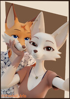 Foxes in love #2