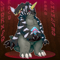 C.S.Comish: Gabumon (Dark Gabumon)