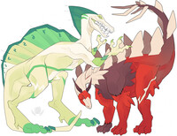 spinosaurus|stegosaurus