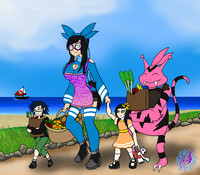 .:Old Art: Anna and her two daughters