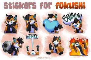 Silly stickers for Dazzi by arvenic -- Fur Affinity [dot] net