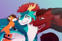 Dragons and a fox