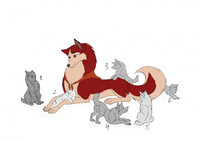 "Versions of Jenna's pups" Cute YCH Collab