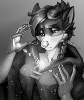 [CM] - graphic portrait for DeepFreezeFoxx / twitter