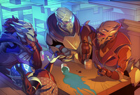 Garrus and Friends (COMMISSION)