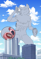 Ych kaiju eating