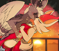 Chance getting his kissy on~