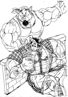 lobito tomando vino con tigre macho