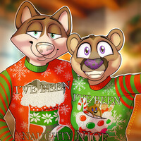 Maru and Archies Christmas Sweater