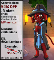 Commissions 50% OFF