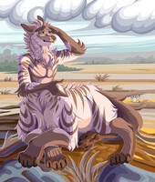 Finished YCH "The rays of the autumn sun"