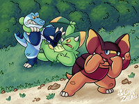 The girls are fighting