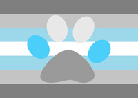 Demiboy furry pride flag