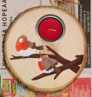 Robin candle holder